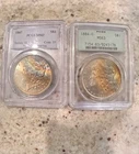 1887 Morgan Dollar PCGS MS 63 Plus  A 1884 O Morgan PCGS MS 63 Toned Very Nice!