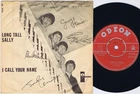 THE BEATLES Long Tall Sally Danish/Norwegian 45PS 1964 Red Odeon 7”
