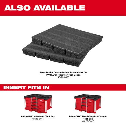 Milwaukee 48-22-8444 PACKOUT Werkzeugkoffer mit 4 Schubladen - Bild 10 von 12