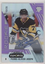 2020 Upper Deck Synergy Rookie Purple 10/35 Pierre-Olivier Joseph #114 Auto 0b0r