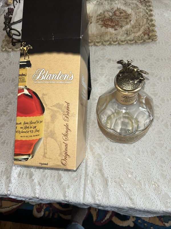 Blanton’s Bottle “S” With Box - Empty Collectors Item 