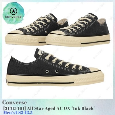 Converse All Star Aged AC OX Ink Black 31315461 Men's US3-13.5 NEW