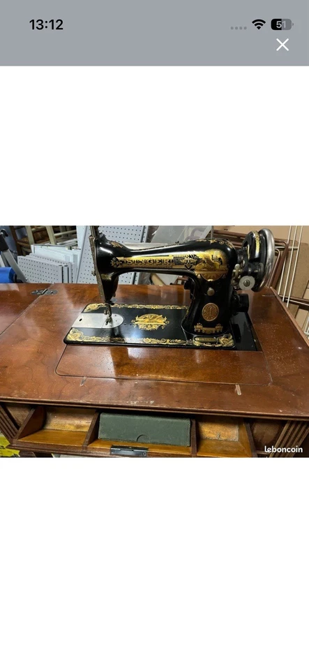 machine à coudre ancienne singer - Photo 3/4