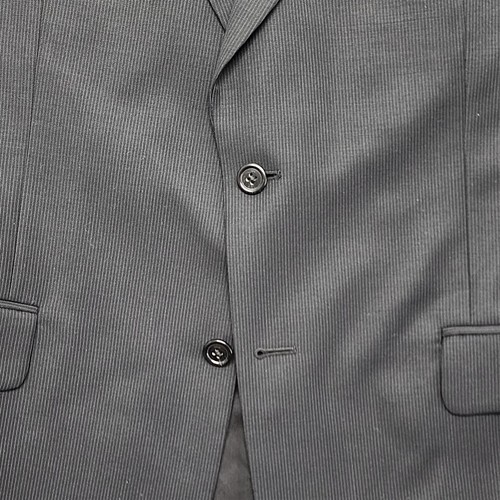 Jos A Bank 42R 36x30 Black Pinstripe 100% Wool Signature Mens Jacket Pants Suit - Picture 4 of 13