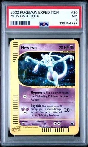 PSA 7 Mewtwo [Holo] - 20/165 - Expedition - Pokemon - Read Description