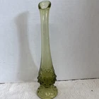 Vintage Fenton 10” hobnail swung vase Colonial Green 1970’s 10”