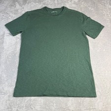 NWOT American Giant Mens Premium Slub Crew Neck T-Shirt S Green Made in USA