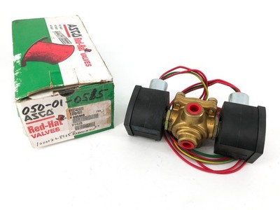 New Asco EF8342G20 Double Solenoid Valve 4-Way 120VAC 1/4'' NPT 125psi