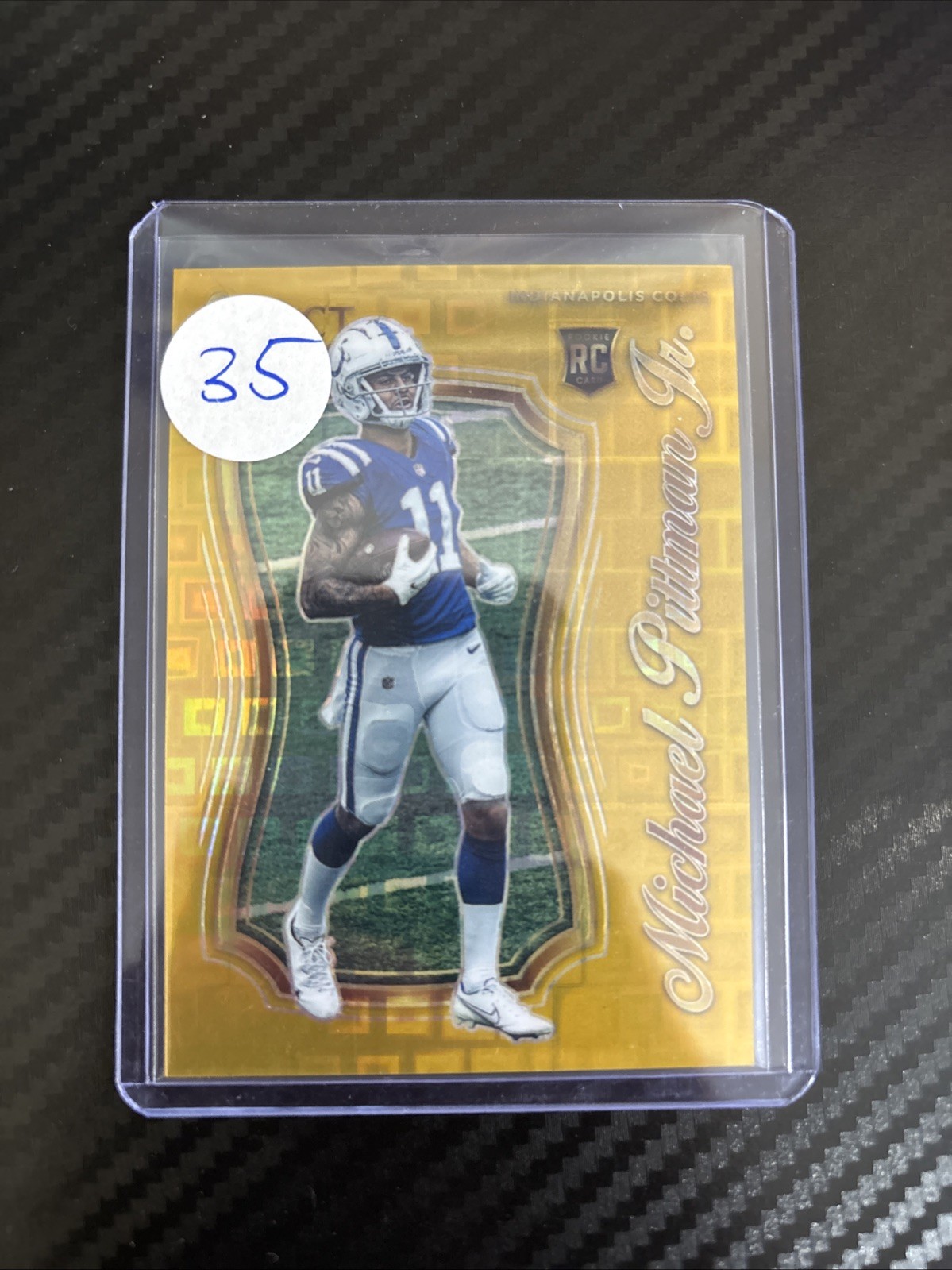 2020 Panini Select - Select Certified Rookies Michael Pittman Jr. Gold Prizm /10