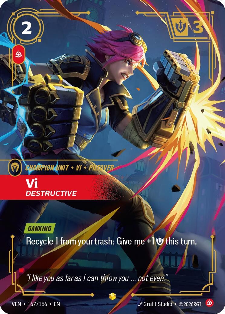 Vi, Destructive (Overnumbered) Foil [VEN - 167/166] | eBay