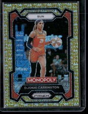 2024 Prizm Monopoly WNBA #17 DiJonai Carrington Gold Millionaire Prizms #/500