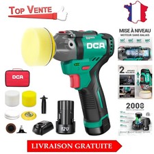 DCA Mini Polisseuse 12V - 2 Batteries, Recharge Rapide, 2 Vitesses 2800-8300
