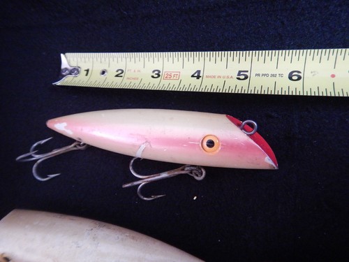 vintage lot fishing lures Heddon tiny torpedos Rosegard Minser Mincer Fat Rat - Picture 16 of 20