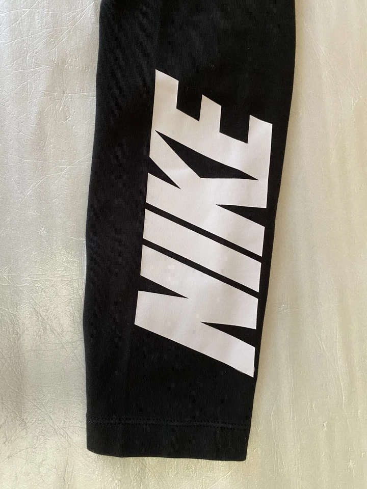 Nike Pro Leggings Black Womens Size L High Waist Athletic Bottoms Compression - Image 3 of 4