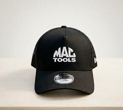 Mac Tools Embroidered Trucker Hat 9FORTY Style Mesh Back Cap One Size Black