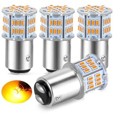 4pcs Led Bulb Turn Signal Light 12v-24v Super Bright 2357 1157 Amber Yellow 4pcs Led Bulb Turn Signal Light 12v-24v Super Bright 2357 1157 Amber Yellow
