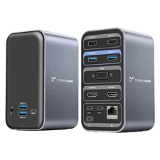 MacBook Pro Docking Station Dual Monitor with 2 4k HDMI Display,15 in 2 USB C...