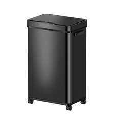 Large 68L Touchless Automatic Sensor Rubbish Kitchen Bin Stainless Steel/Black