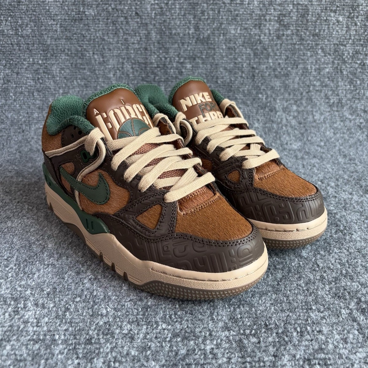 Nike Air Force 3 Low SP x NIGO Baroque Brown Men's Size 5 Fir Hemp