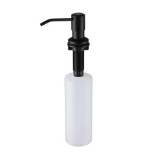 Soap Dispenser for Kitchen Sink Matte Black Soap Dispenser Pump 17OZ Bottle