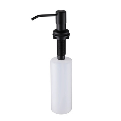 Matte Black Soap Dispenser for Kitchen Sink 17OZ Large Bottle Refill From Top