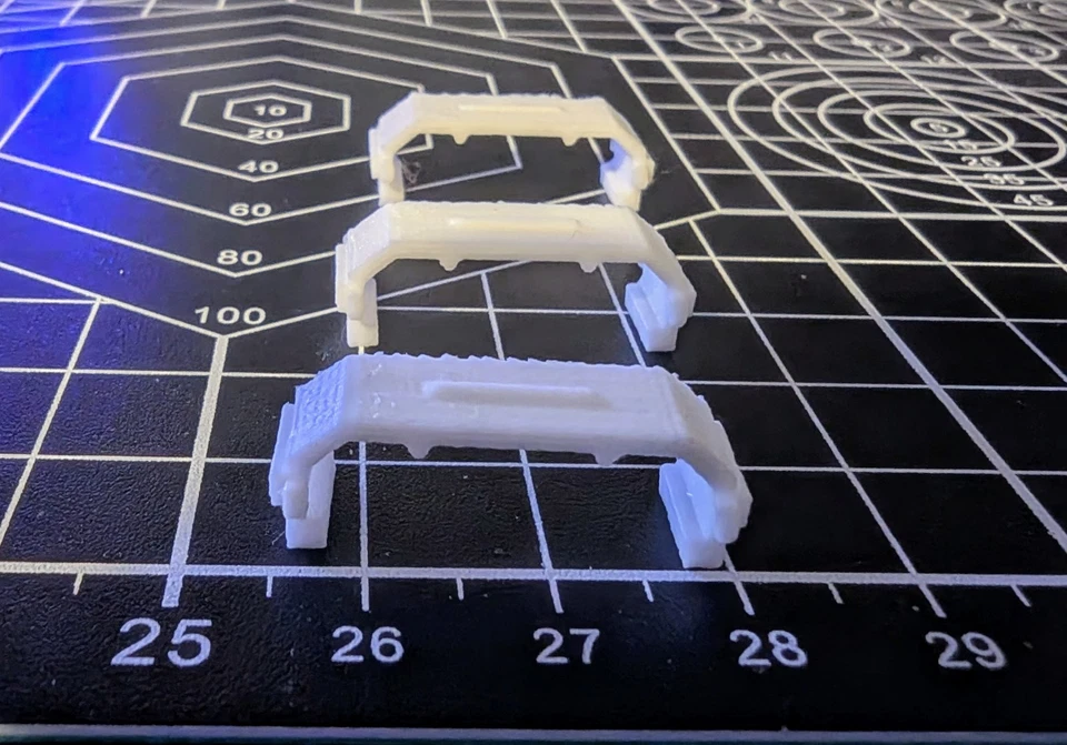 AFX G-plus Body Clip 3pc - Widebody Adapter For Slot Cars - Aurora - chassis - Image 2 of 4