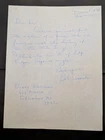 Bob Carpenter (d. 2005) Signed 1995 Handwritten Letter - Giants, Cubs