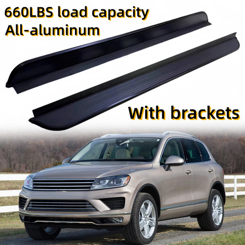 2PCS Side Steps Running Boards Fit for VW Touareg 2011-2018 Nerf Bar Pedal Alu