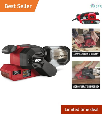 #ad Belt Sander Metal 3x18 Inch Pressure Control Auto Track Dust Collection $101.97