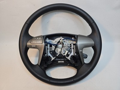 2008-2013 TOYOTA HIGHLANDER STEERING WHEEL BLACK LEATHER OEM