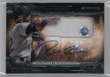 2015 Topps Strata Clearly Authentic Relics Green /75 Robinson Cano Auto g0n