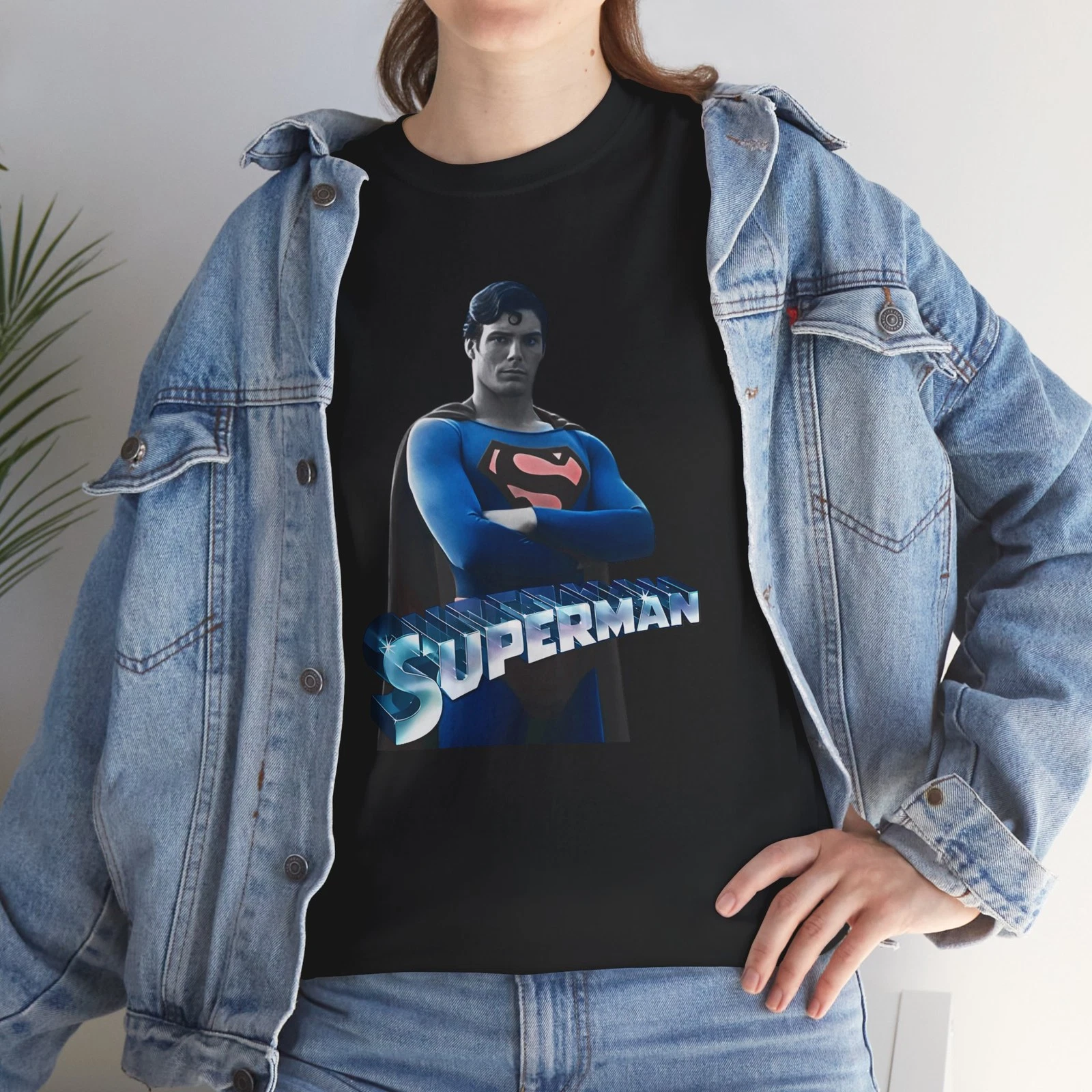 Superman Heavy Tee, Christopher Reeves, Superhero Movie