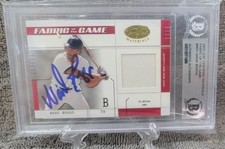 2003 Leaf Certified Materials Wade Boggs /50 BGS Authentic Redsox