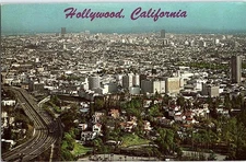 Postcard PANORAMIC SCENE Los Angeles California CA o/19 AJ4209