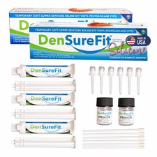 DenSureFit & Denture Reline Kit, Silicone silicone for and dentures; helps impro