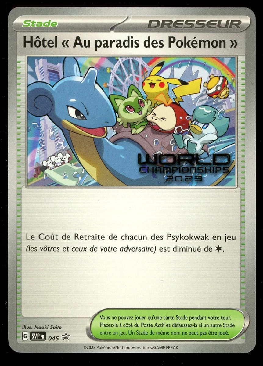 Paradise Resort 2023年ワールドチャンピオンシップ 英語版 2023 Pokemon THAI World Championships Paradise Resort SV-P PSA 9