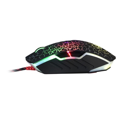 Gaming Maus 6200 DPI 8 Tasten USB Gamer Mouse Beleuchtet PC Computer Schwarz - Bild 2 von 4