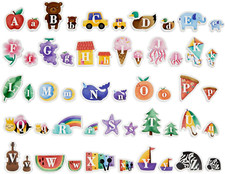 52 Pieces Alphabet Letter Magnets, Magnetic ABC for Kids Classroom, Preschool,