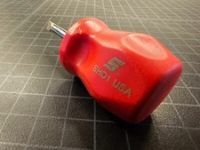 Snap-On Tools SHD1 1/4" Flat Slotted 1 5/8" Red Stubby Short Screwdriver USA NEW