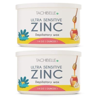 Tachibelle Depilatory Wax Zinc Wax 14 Oz Professional Hair Removal 2PCS