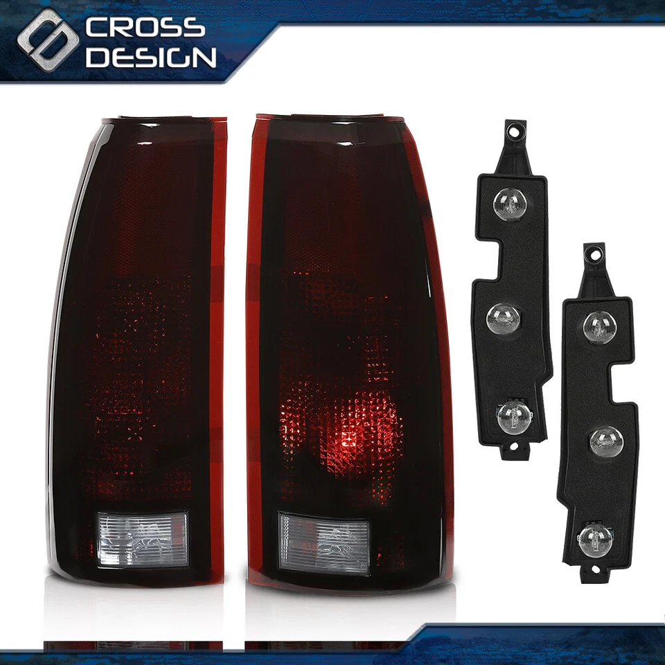 Apto para camioneta Chevy GMC C/K 1500 2500 3500 humo suburbano con bombillas luces traseras Foto 2 de 4