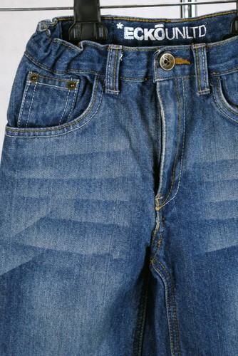 Ecko Unlimited Blue Medium Stonwashed Denim Jean Shorts Bots Size 22x9 - Picture 7 of 7