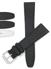 Bandini Watch Band, Leather Strap, Buffalo Pattern, 8mm - 20mm, Extra Long Also