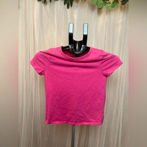 SO Girls Tie-Front Sequin Heart Tee | Size M (8) - Picture 3 of 4