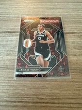 2024 Panini Prizm Monopoly Jackie Young #WNBA15 Red Classic Icons Las Vegas Aces
