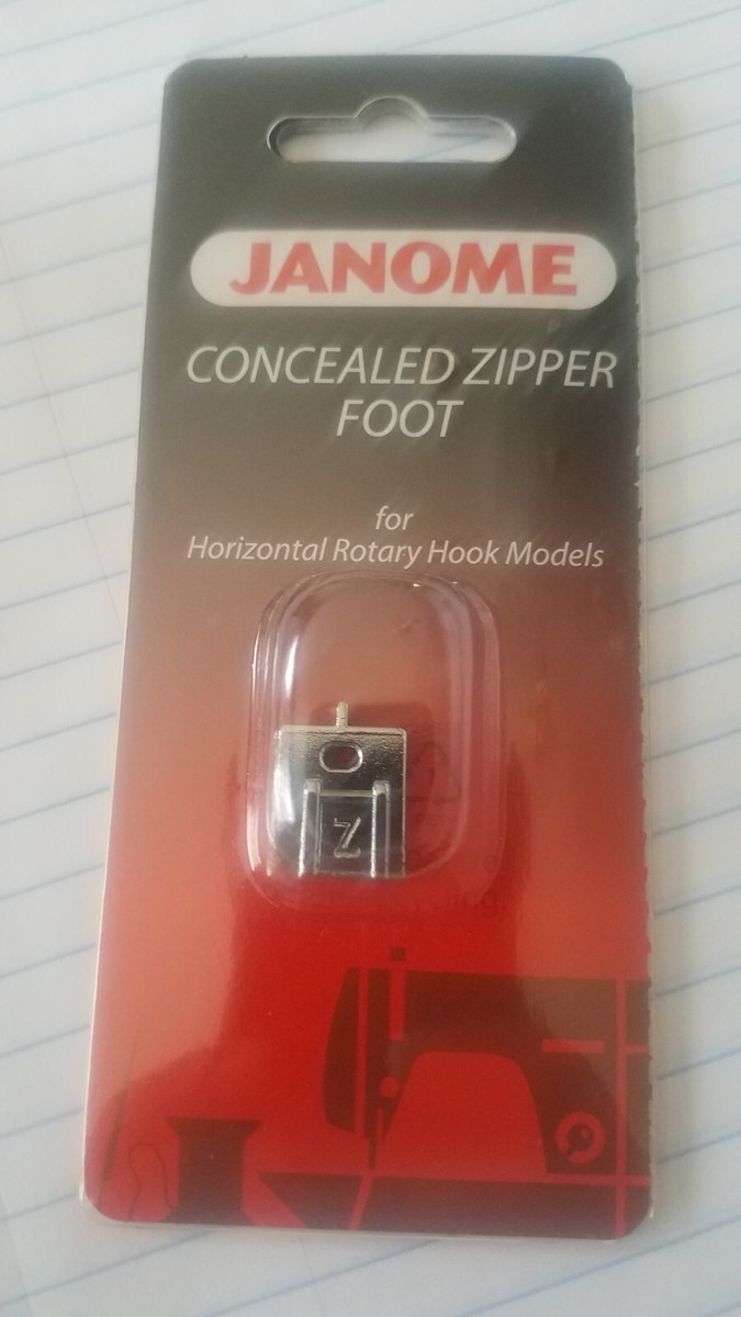Genuine Janome Concealed Zipper Foot for Rotary Hook Models Part