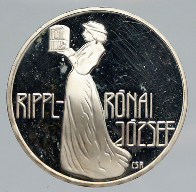 1977 HUNGARY Jozsef Rippl-Ronai Painter OLD Proof Silver 200