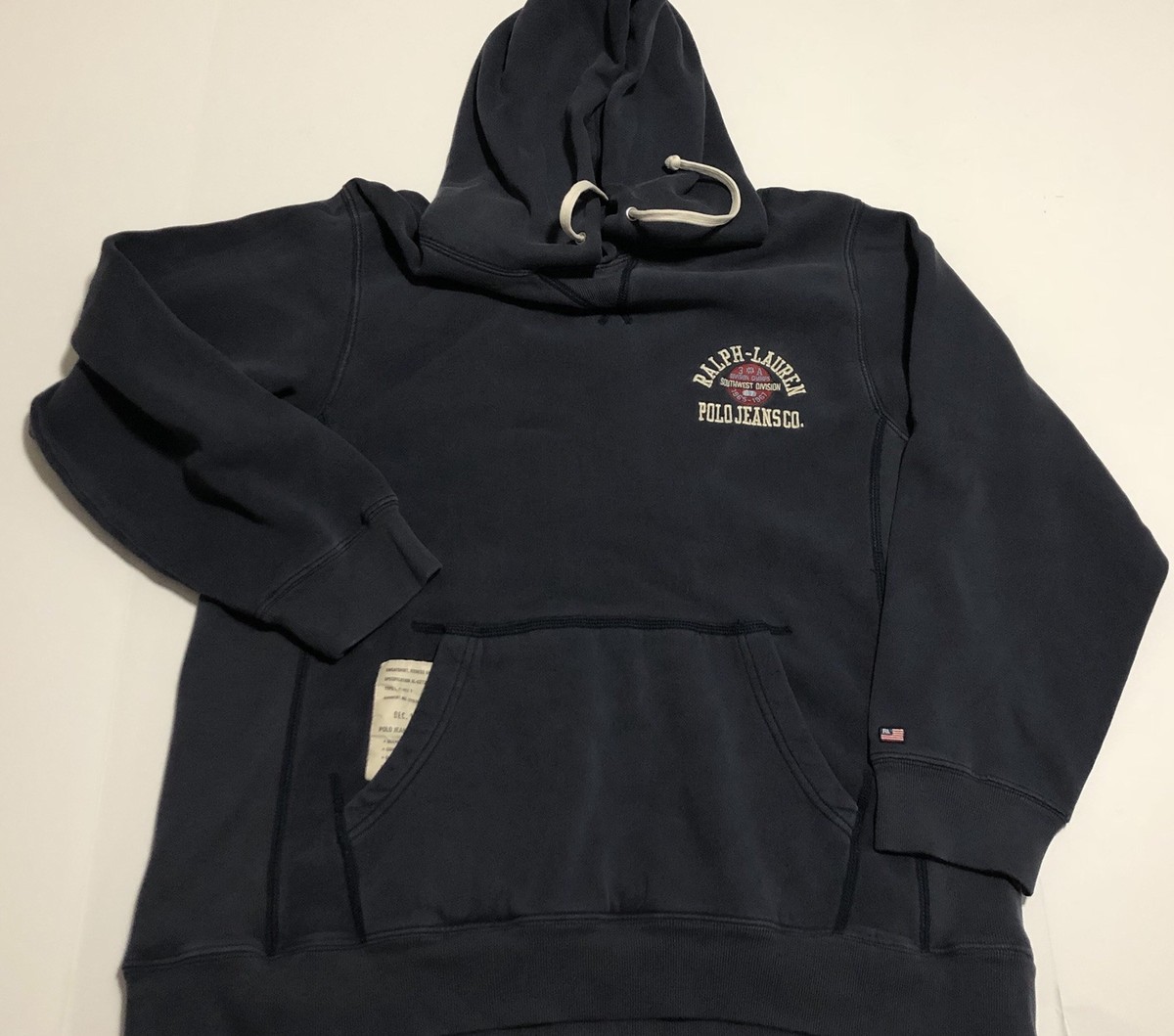 Polo Jeans Co. Ralph Lauren 90s Large Hoodie Sweatshirt Side