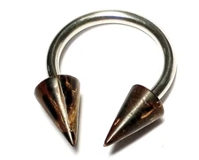 Horseshoe Nipple Ear 14 Gauge 1/2" Wood Spikes 5x8mm Steel