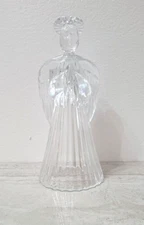 CRYSTAL ANGEL PRAYING HANDS CANDLE HOLDER CHRISTMAS HOLIDAY SPIRIT